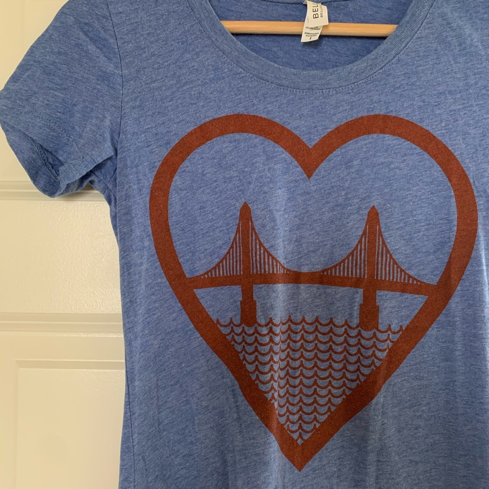 San Francisco Golden Gate Heart Tee